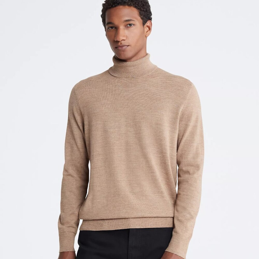 NWT Calvin Klein Extra Fine Merino Wool Blend Sweater